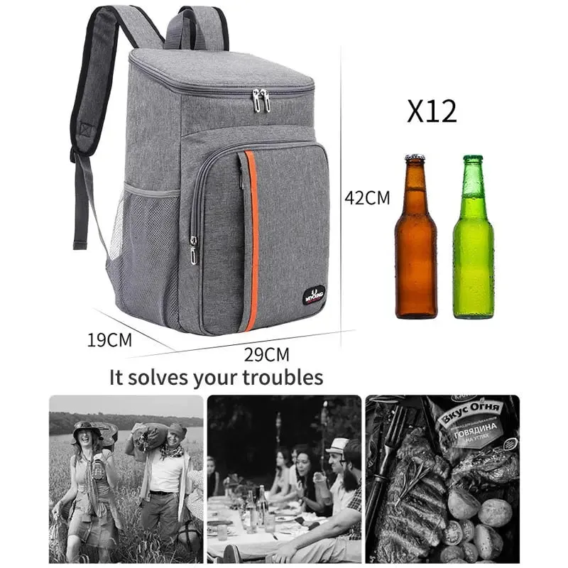 18L Portable Picnic Backpack: Your Perfect Insulated Cooler for Beach & Outdoor Adventures