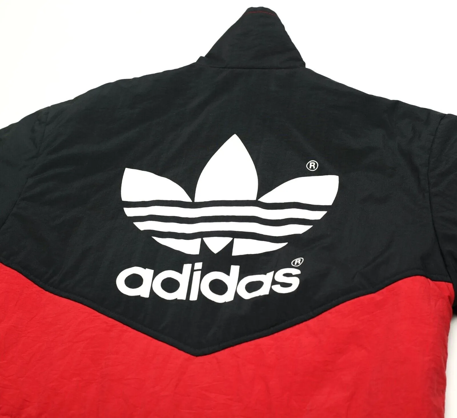 1988/90 MANCHESTER UNITED Vintage adidas Football Bench Coat Jacket (S/M)