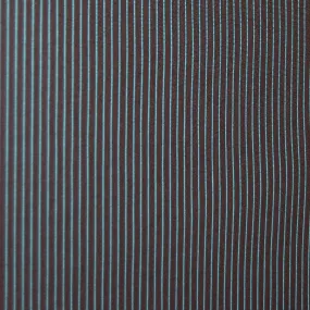 2-Layer WeatherTek Waterproof Breathable Laminate Fabric - Aqua Pinstripes on Black (Sold per Yard)