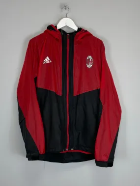 2013/14 AC MILAN LINED HOODED JACKET (M) ADIDAS