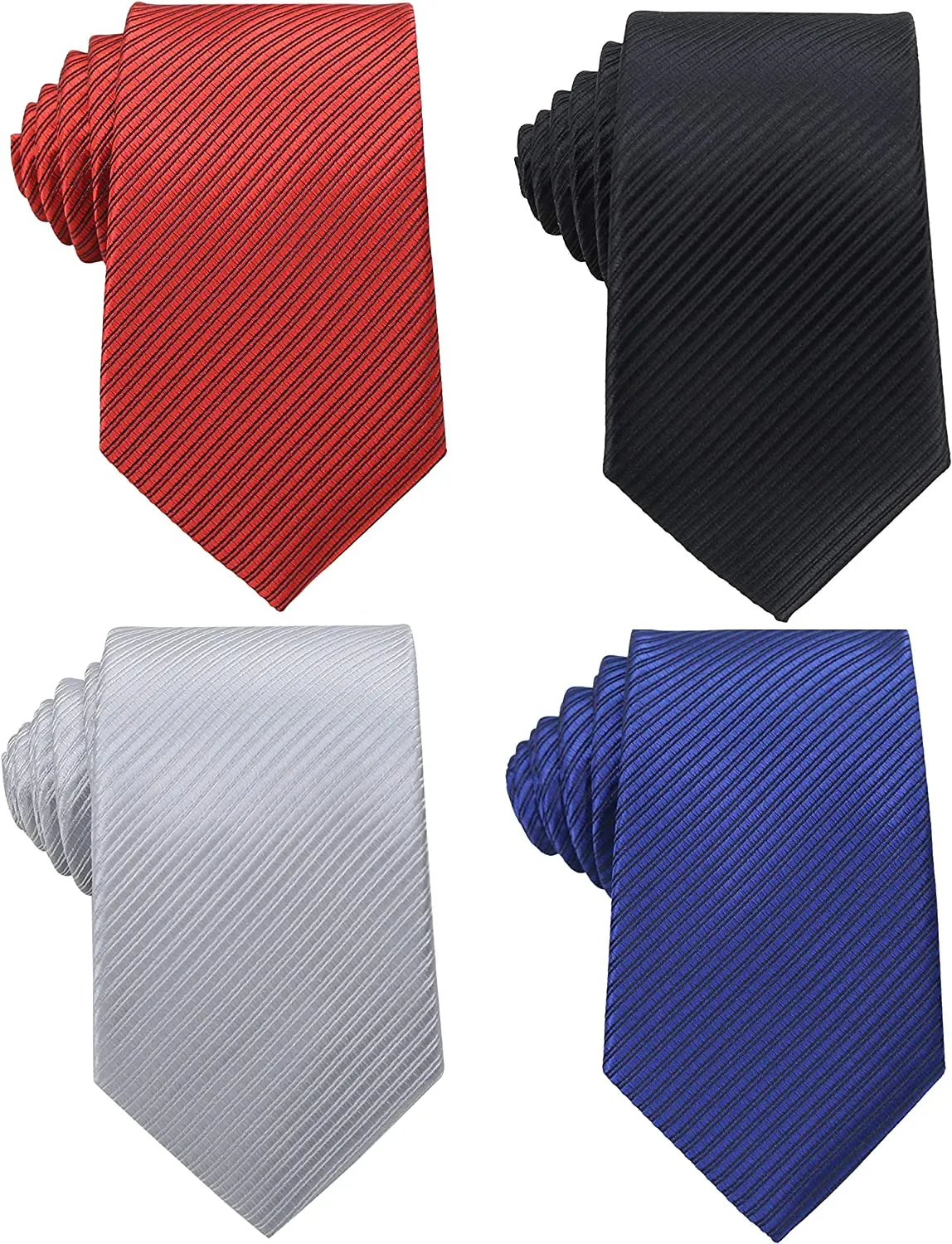 6 PCS Classic Men'S Silk Tie Necktie Woven Neck Ties