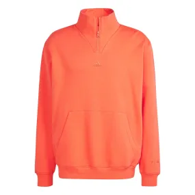 adidas All Szn 1/4 Zip Top - Mens - Bright Red