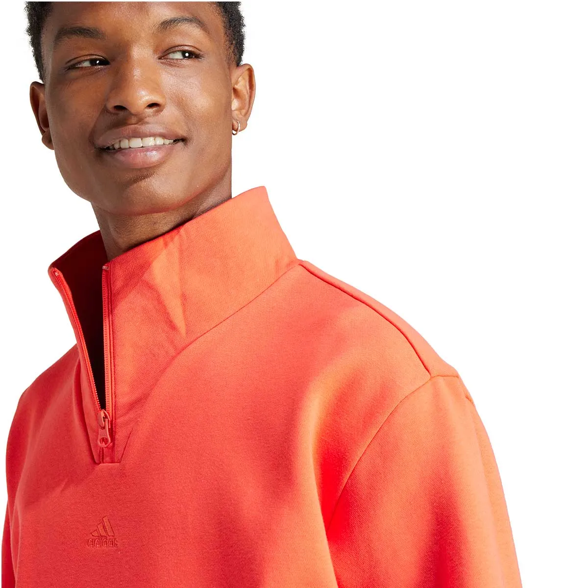 adidas All Szn 1/4 Zip Top - Mens - Bright Red