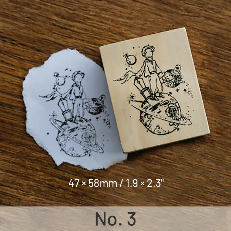 Adventure Journey The Little Prince Series Wooden Rubber Stamp