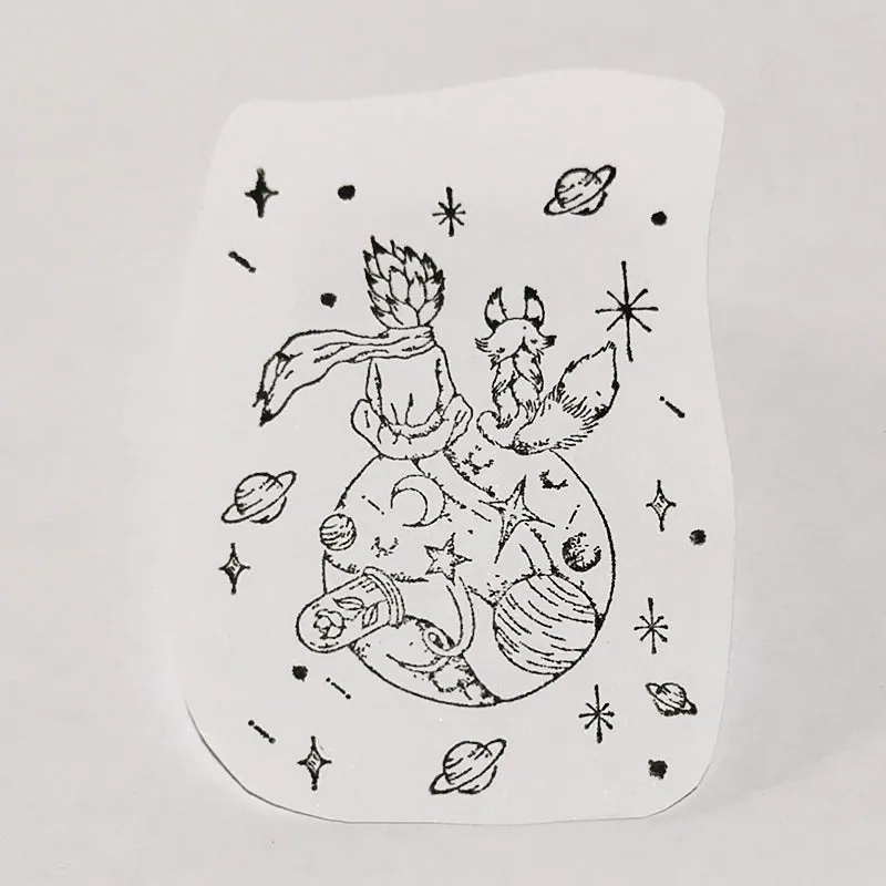 Adventure Journey The Little Prince Series Wooden Rubber Stamp