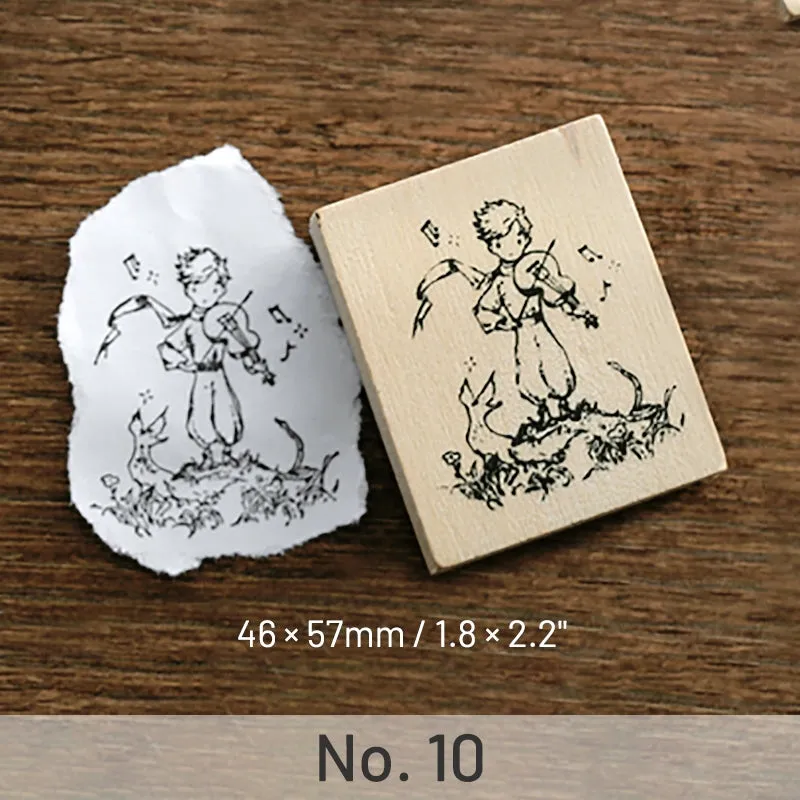 Adventure Journey The Little Prince Series Wooden Rubber Stamp