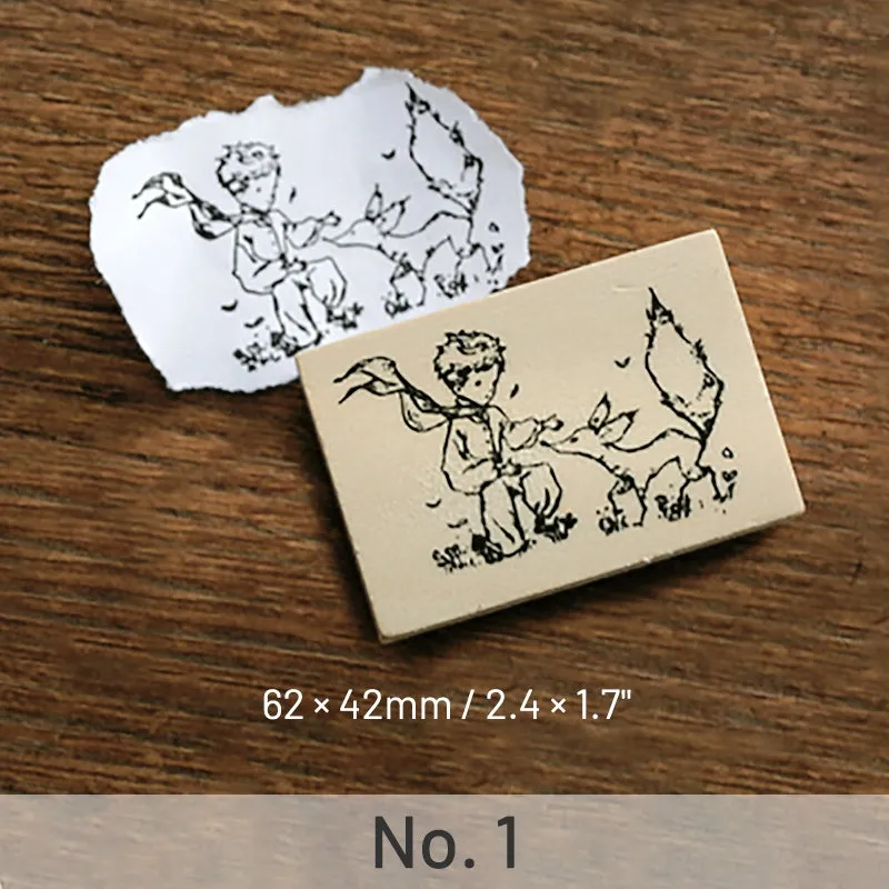 Adventure Journey The Little Prince Series Wooden Rubber Stamp