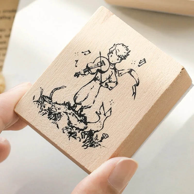 Adventure Journey The Little Prince Series Wooden Rubber Stamp