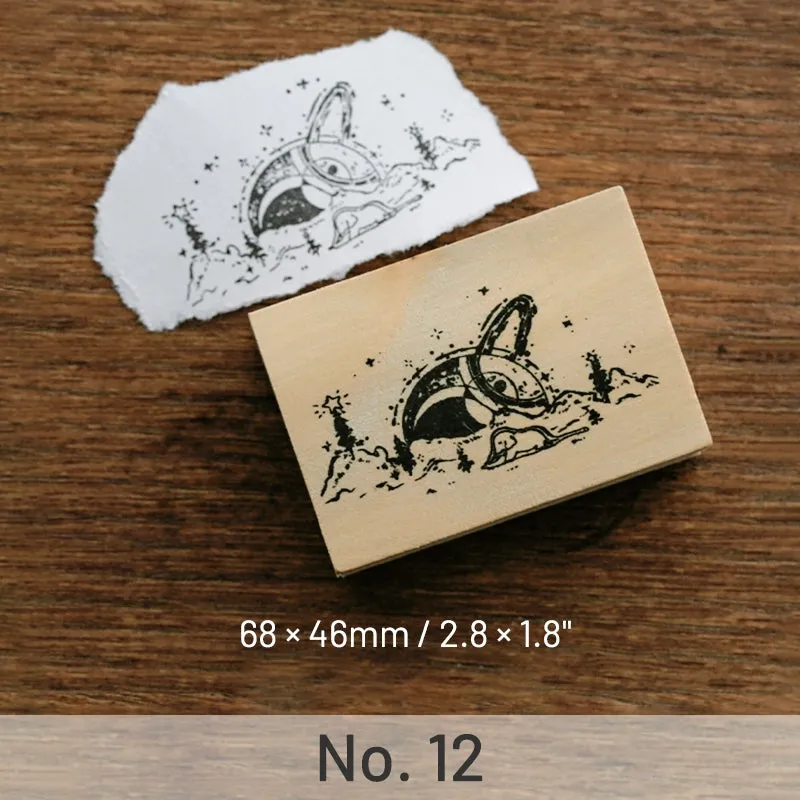 Adventure Journey The Little Prince Series Wooden Rubber Stamp