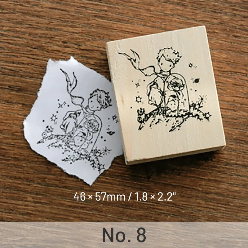 Adventure Journey The Little Prince Series Wooden Rubber Stamp