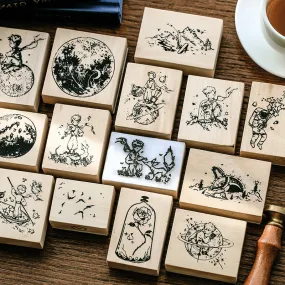 Adventure Journey The Little Prince Series Wooden Rubber Stamp