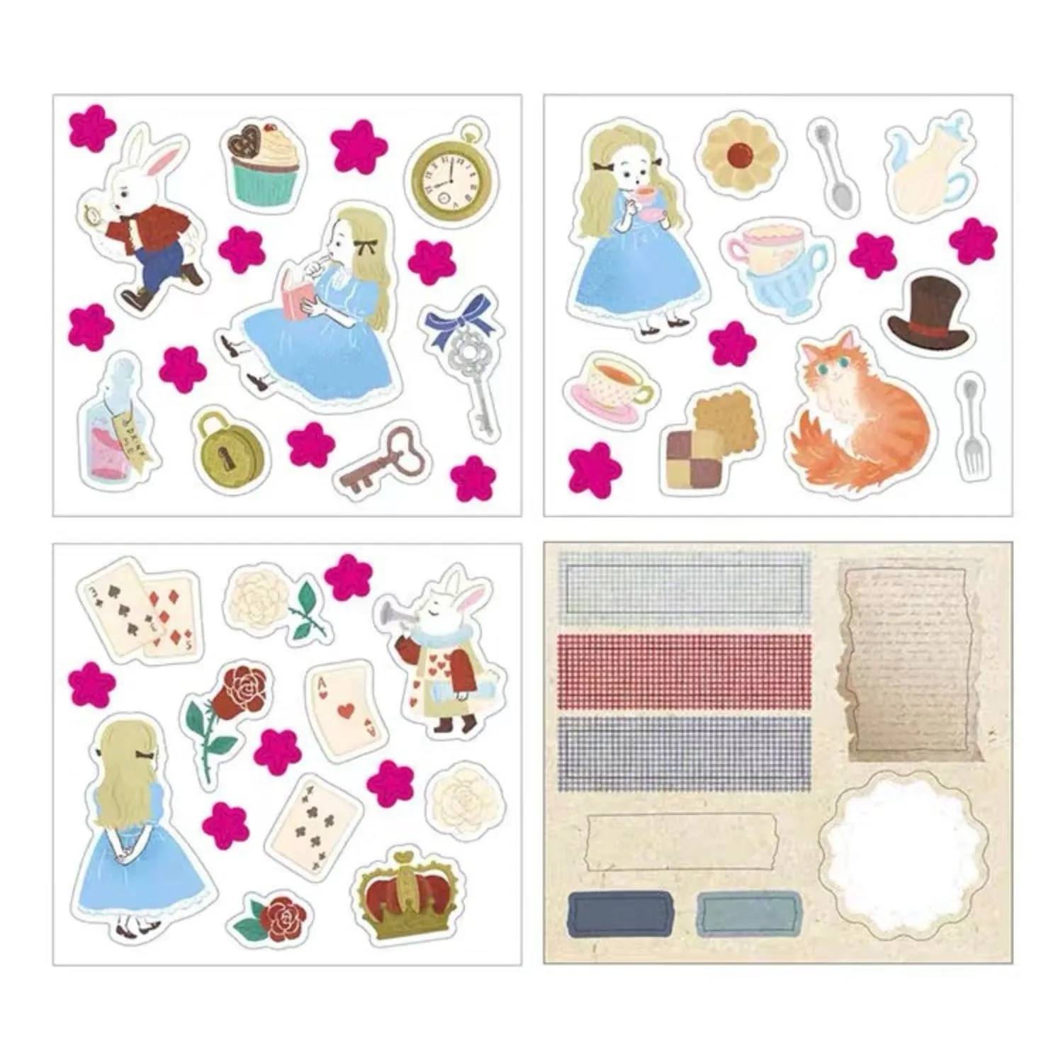 Alice in Wonderland Limited Edition Paper Sticker Pack