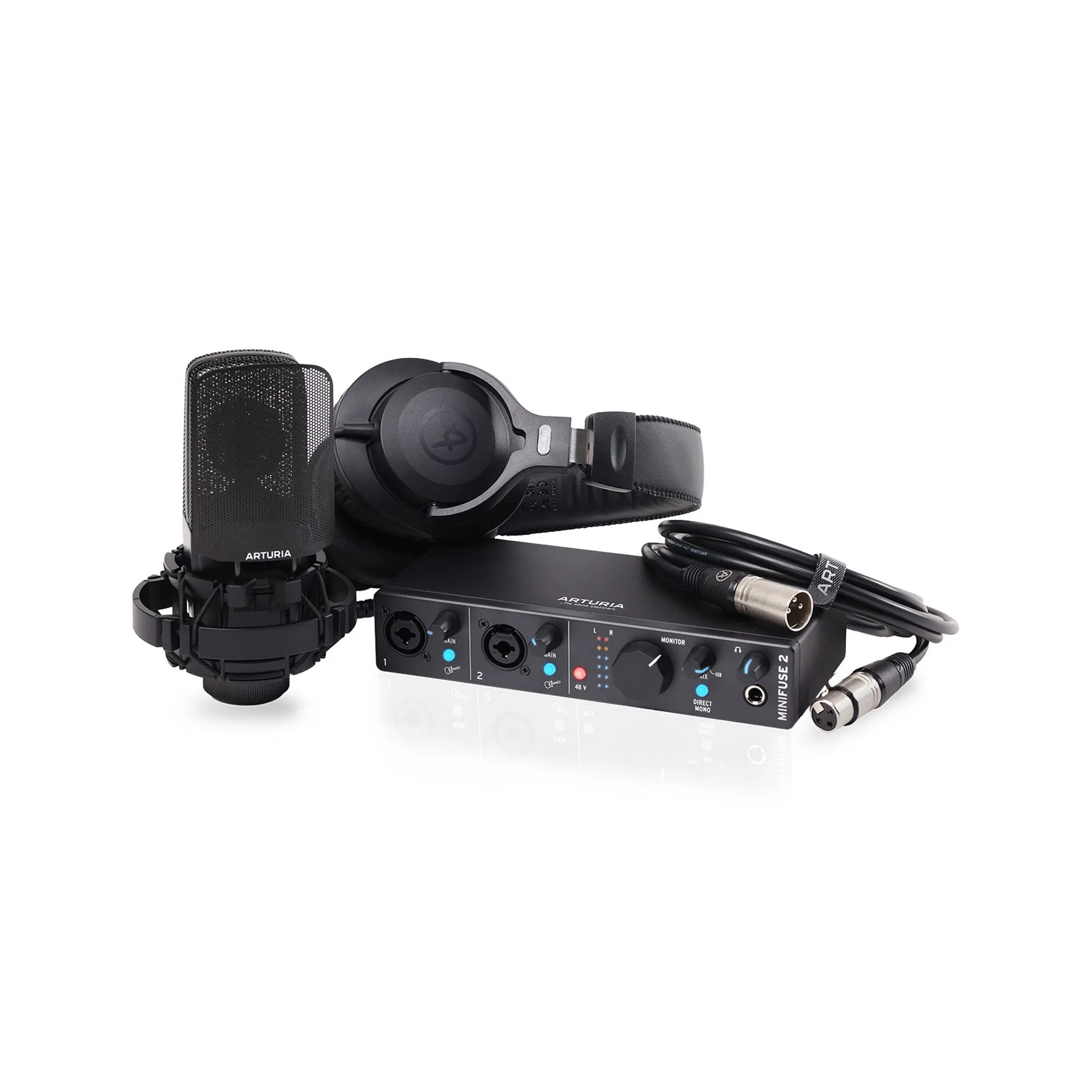 Arturia MiniFuse 2 Recording Pack, Black