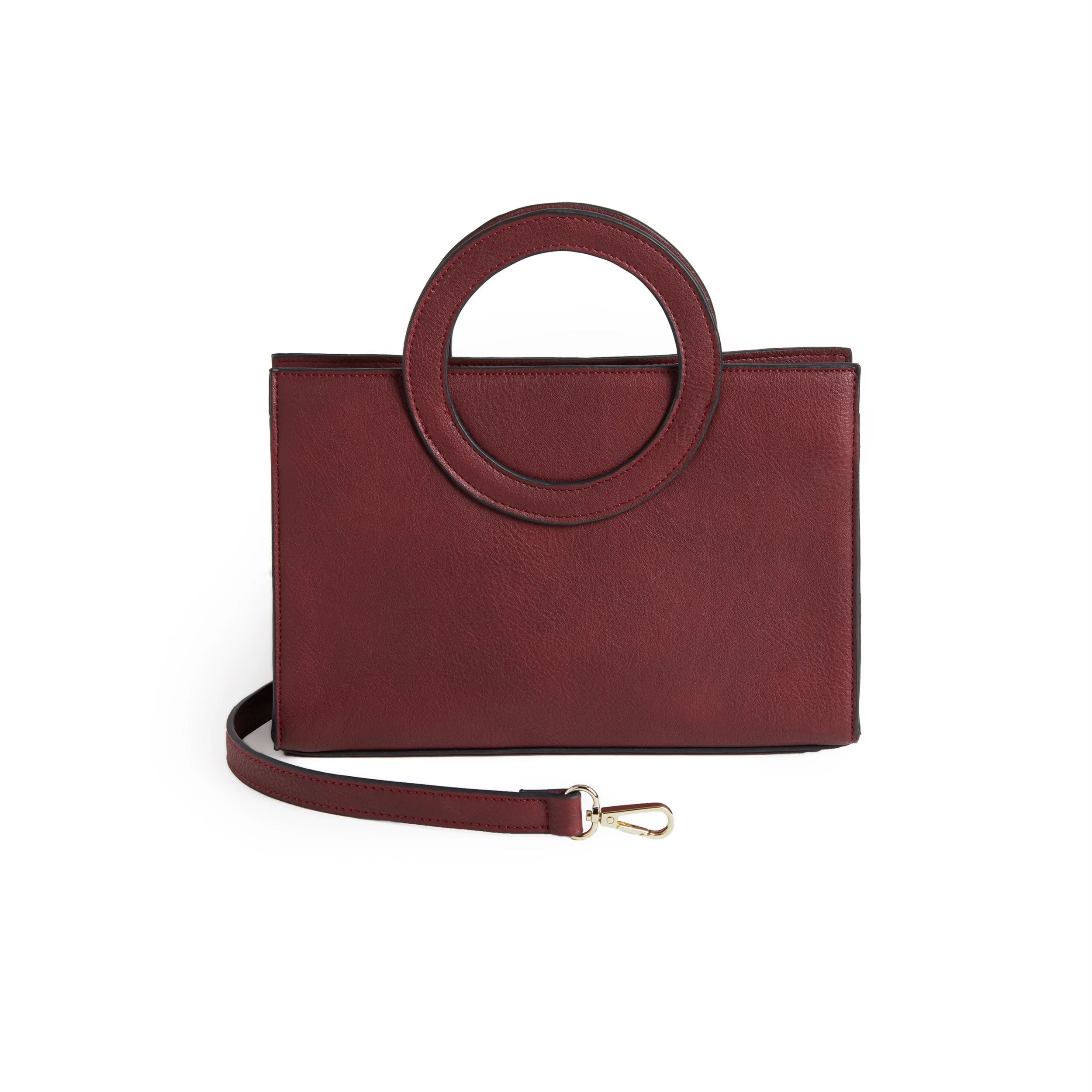 Ayesha Mini Tote   Crossbody - Burgundy