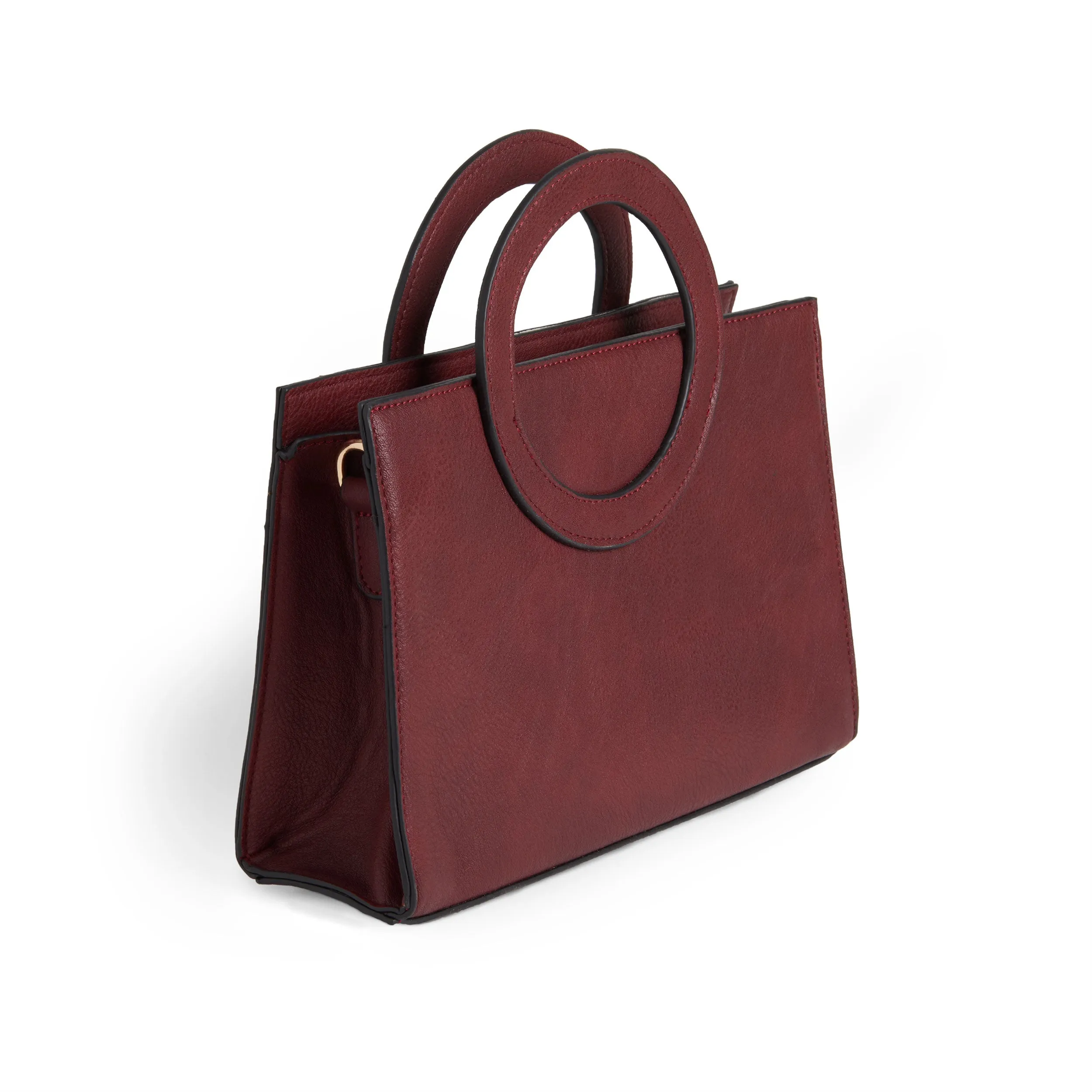 Ayesha Mini Tote   Crossbody - Burgundy