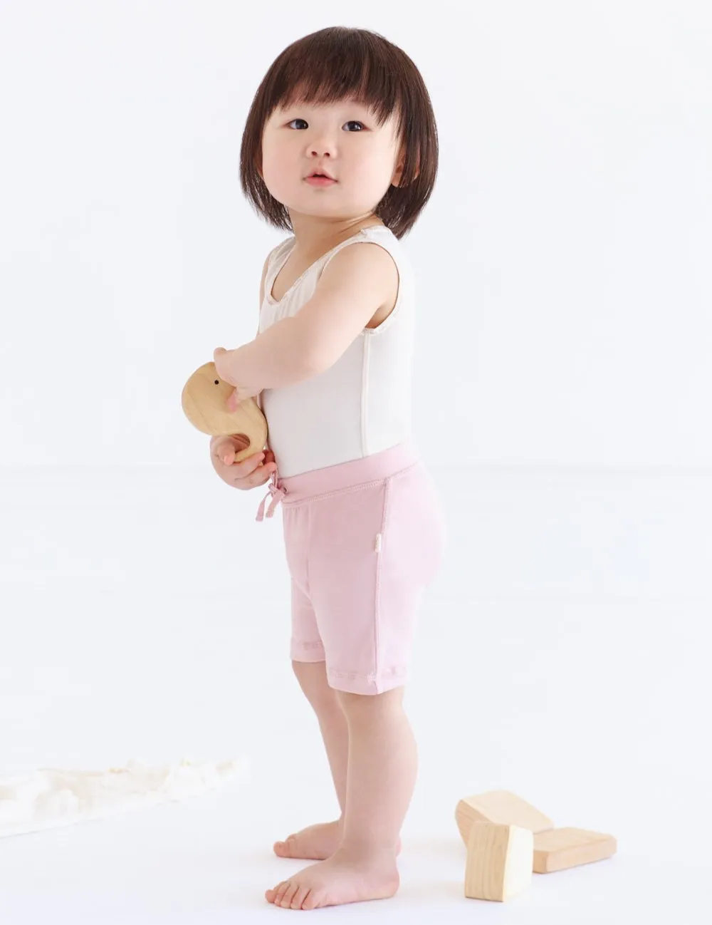 Baby Pull on Shorts - Rose