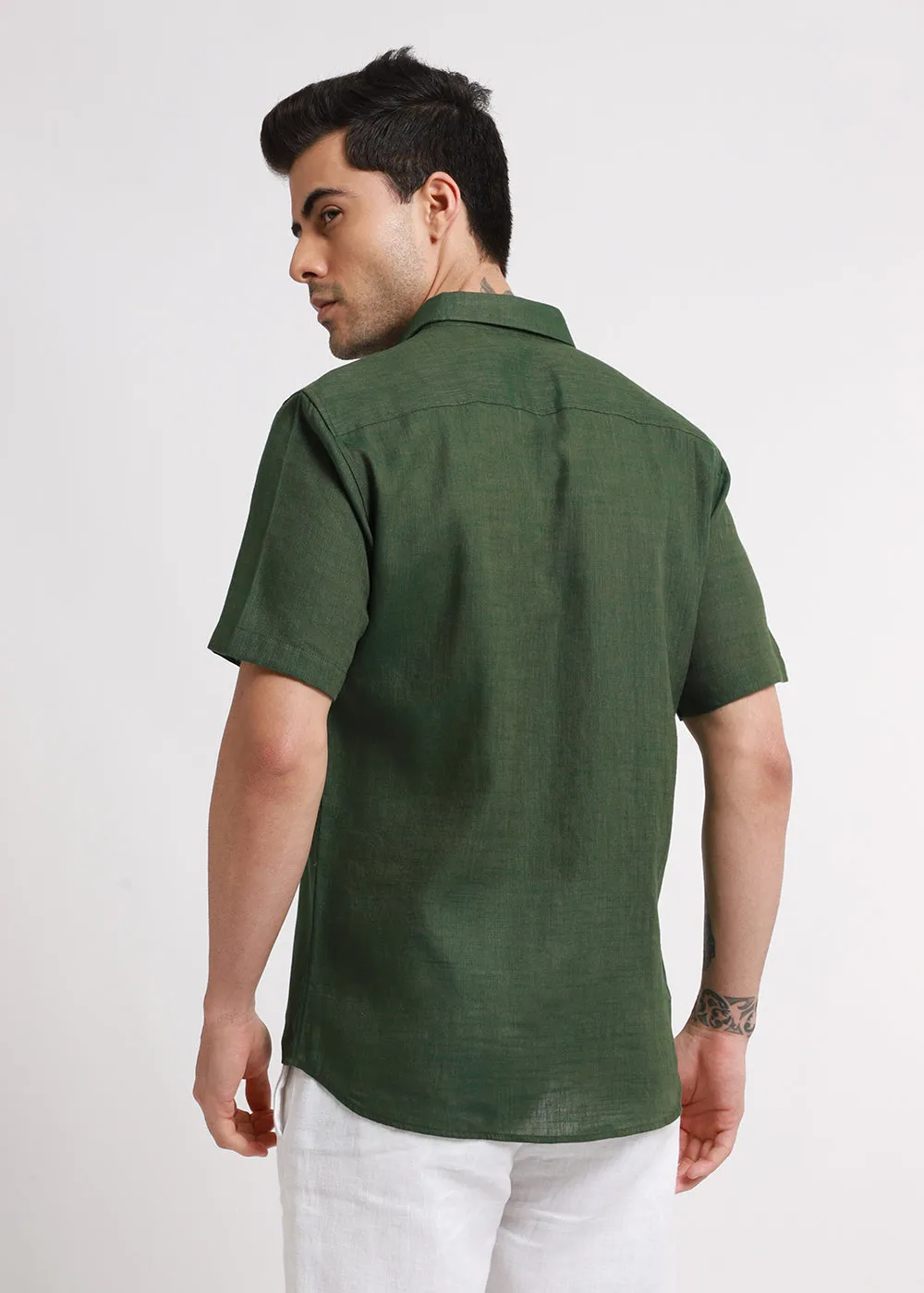 Batiste Green Linen shirt