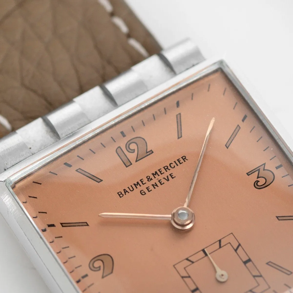 Baume & Mercier Salmon Dial Square Case