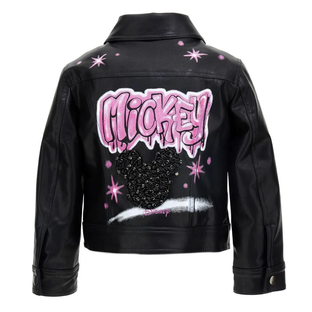 Black Mickey Spray Jacket