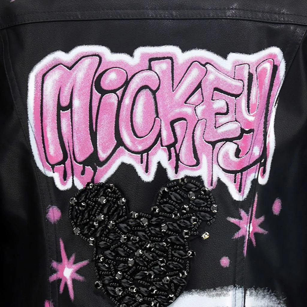 Black Mickey Spray Jacket