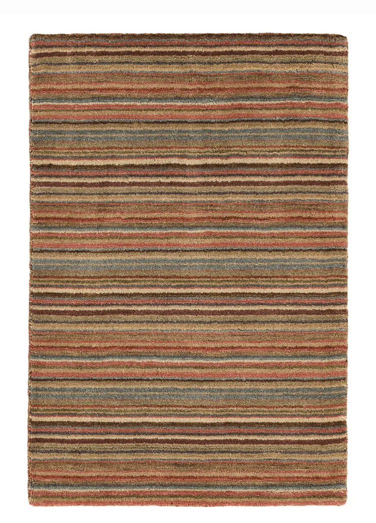 Brindle Stripe Spice Hand Knotted Rug