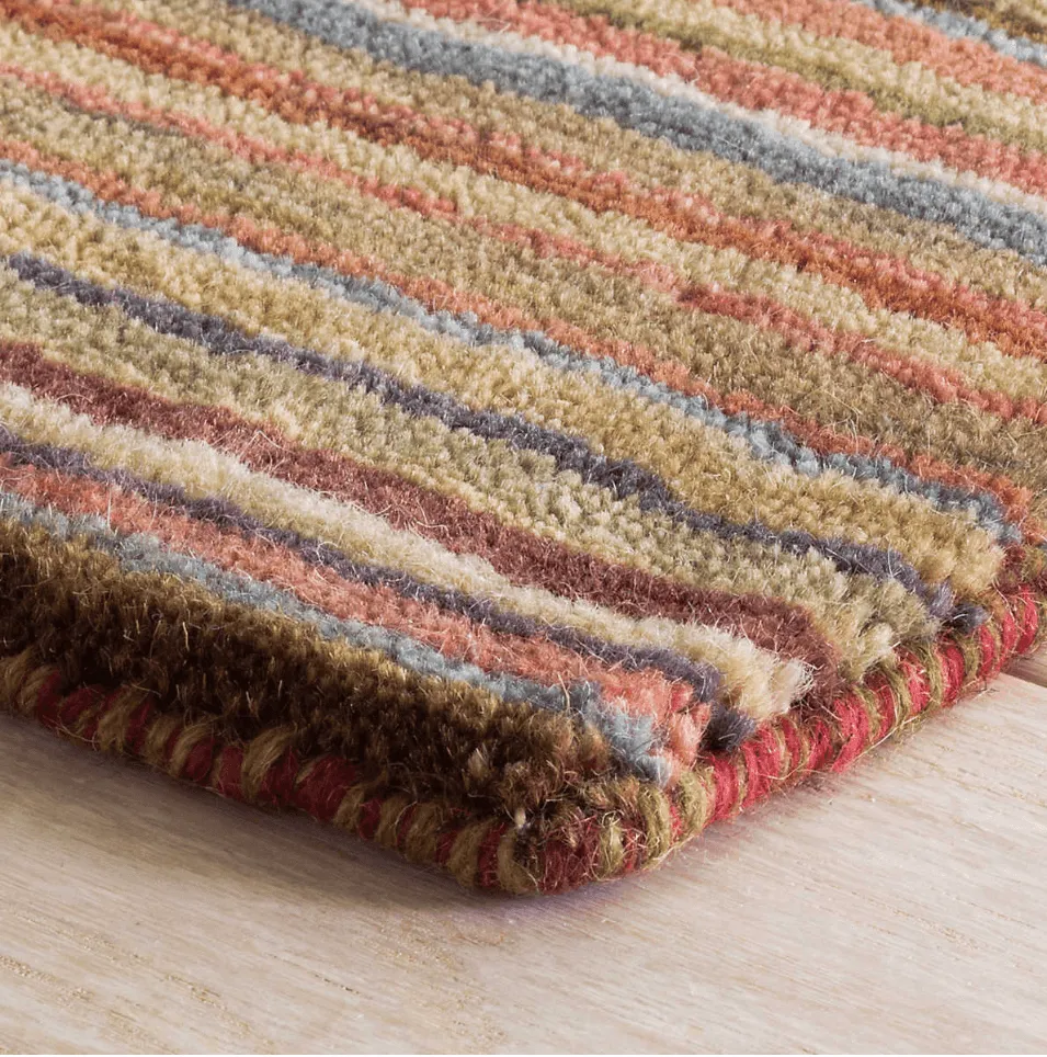 Brindle Stripe Spice Hand Knotted Rug