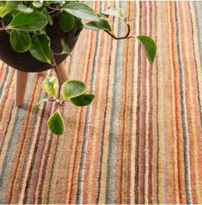 Brindle Stripe Spice Hand Knotted Rug