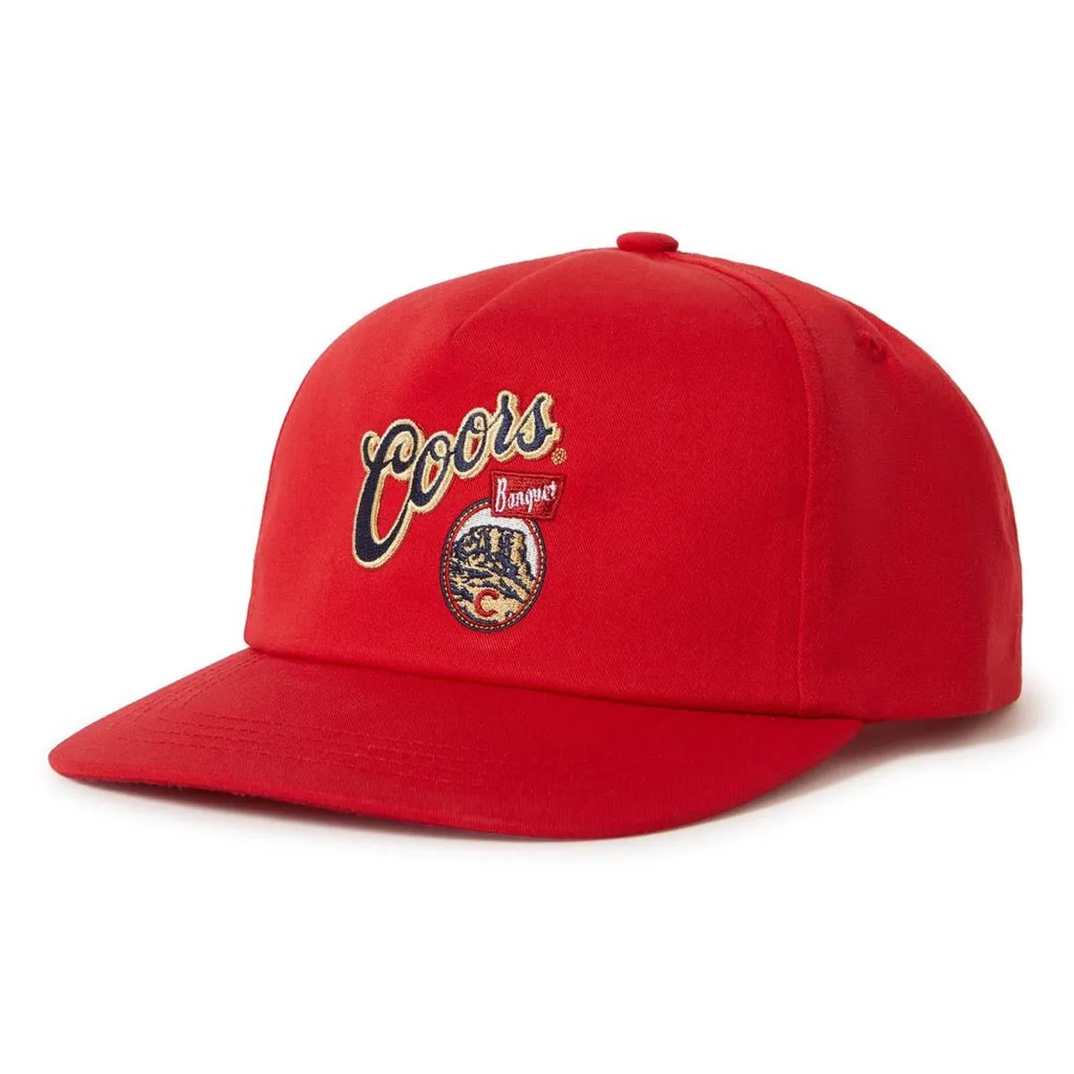 Brixton x Coors Banquet Hops Snapback Hat - Red