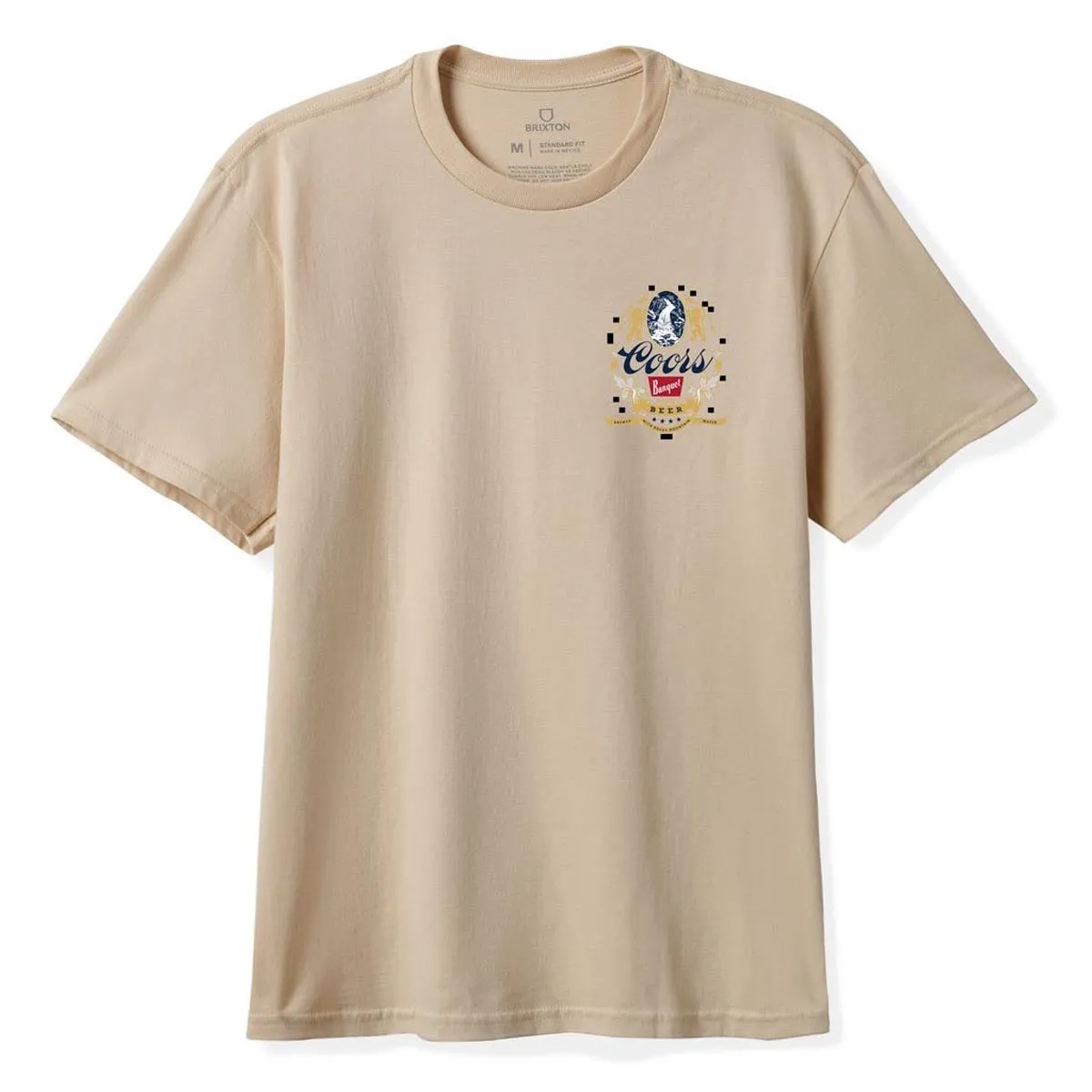 Brixton x Coors Mtn T-Shirt - Cream