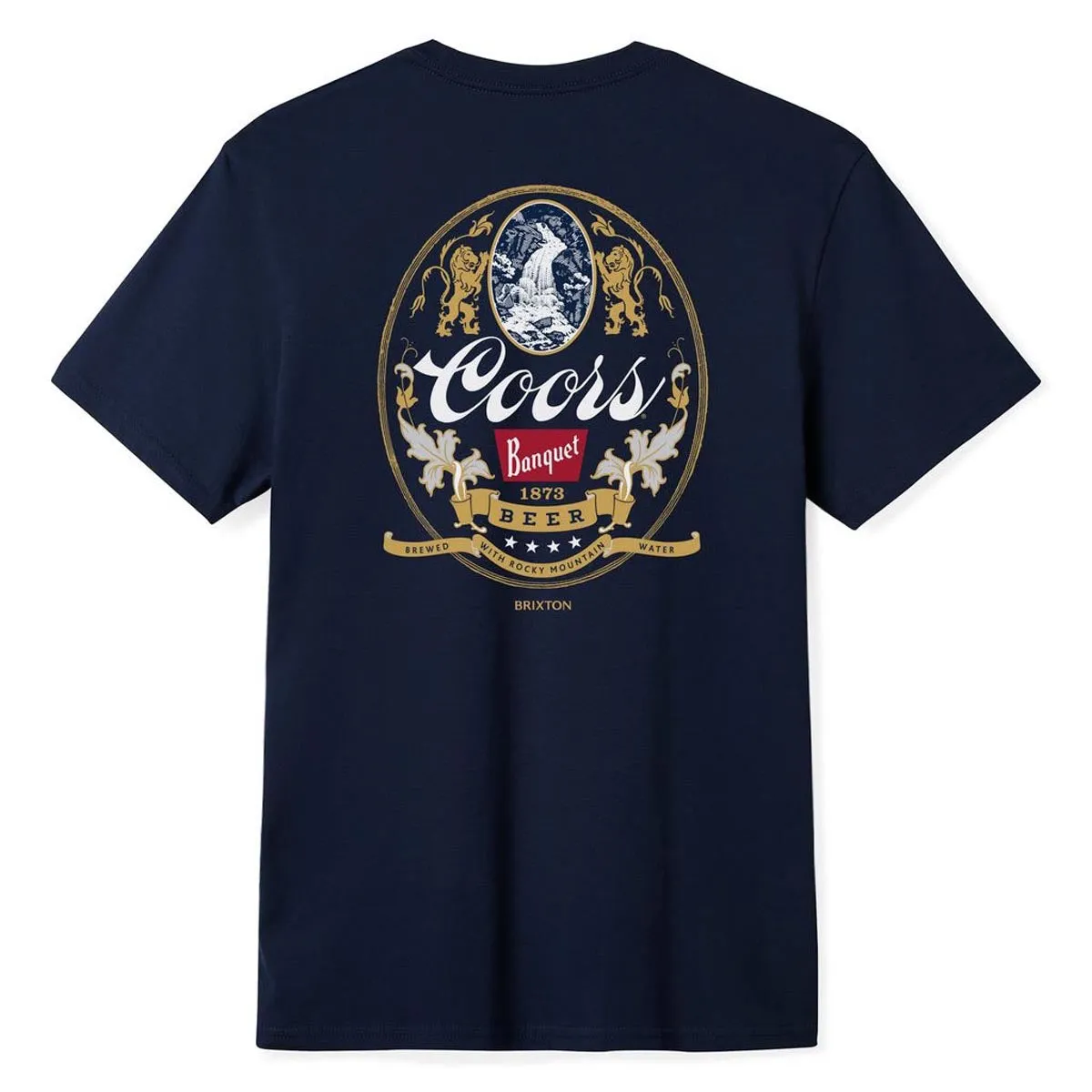 Brixton x Coors Mtn T-Shirt - Navy