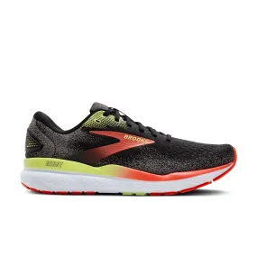 Brooks | Men's Ghost 16 Running Shoes - Black/Mandarin Red/Green