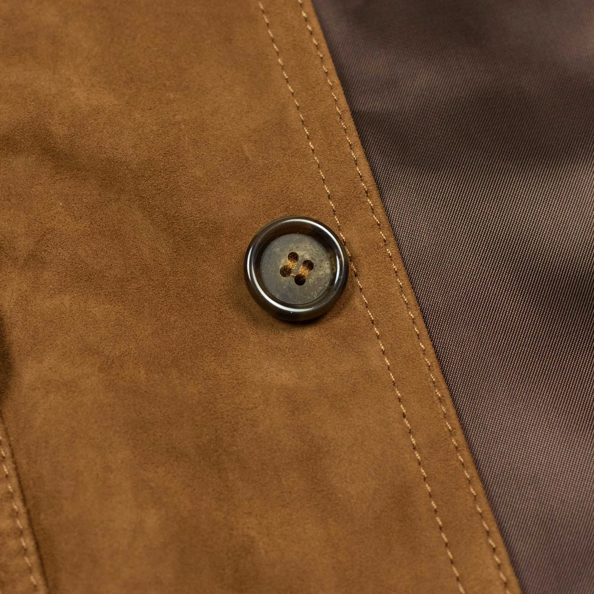 Butterscotch suede Valstarino bomber jacket, fully lined (restock)