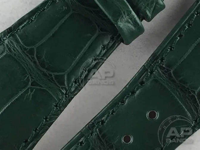 Capolavoro Emerald Green Alligator Leather Strap For Audemars Piguet Royal Oak Offshore