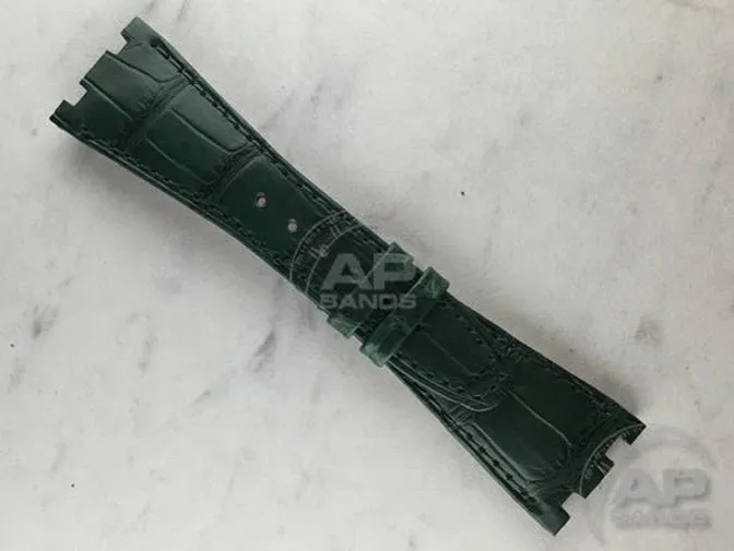 Capolavoro Emerald Green Alligator Leather Strap For Audemars Piguet Royal Oak Offshore