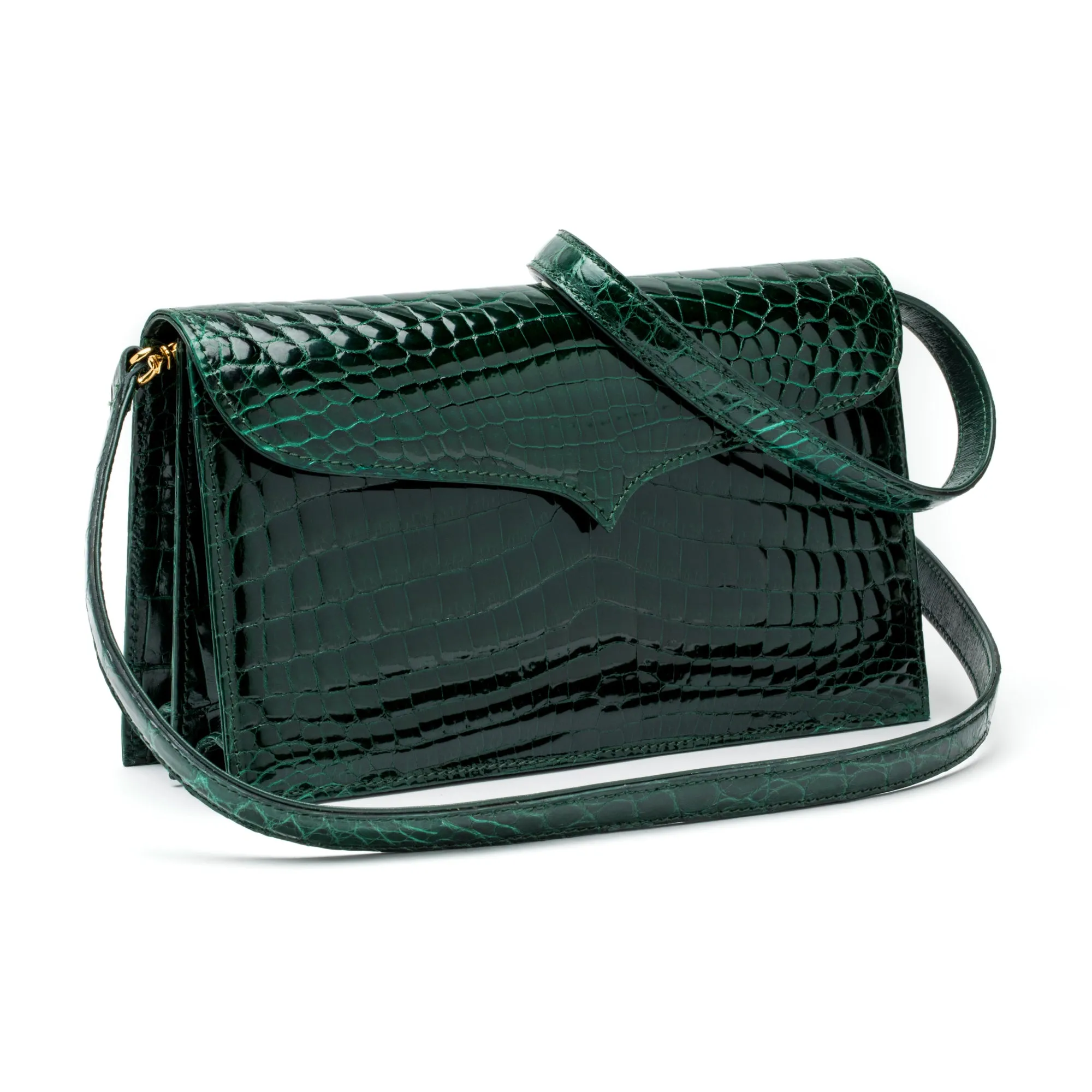 Capri Clutch in Emerald Green