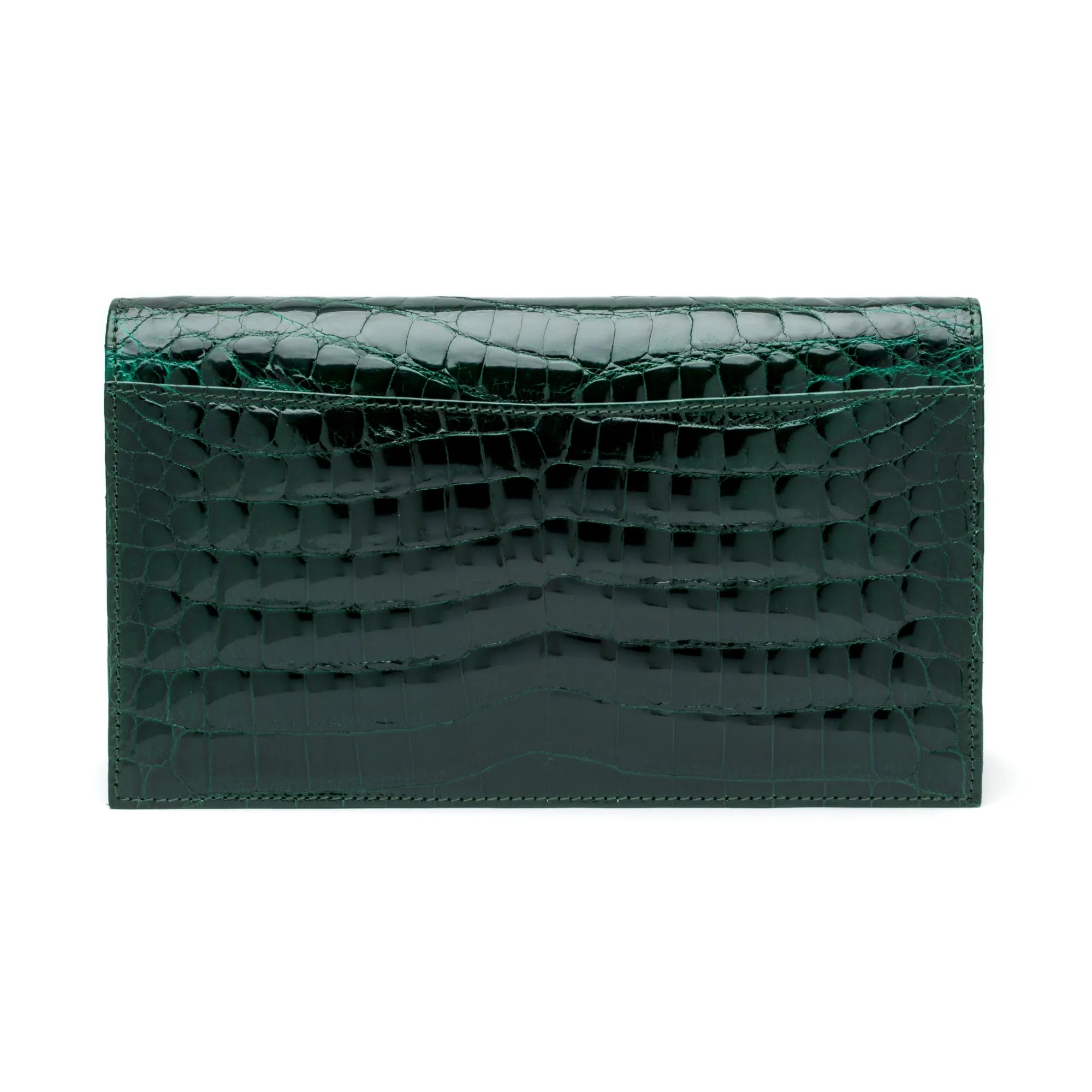 Capri Clutch in Emerald Green