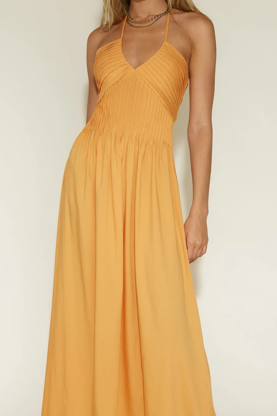 Cross My Heart Maxi Dress Orange