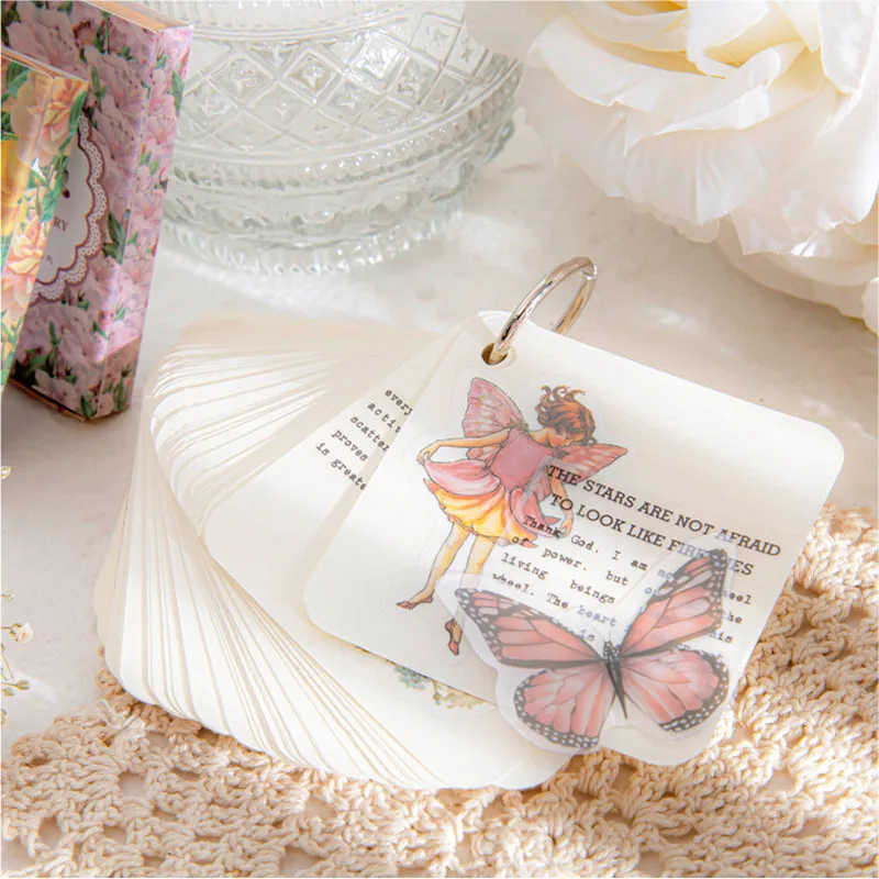 Cute Little Flower Fairy Boxed Clear Transparent Sticker