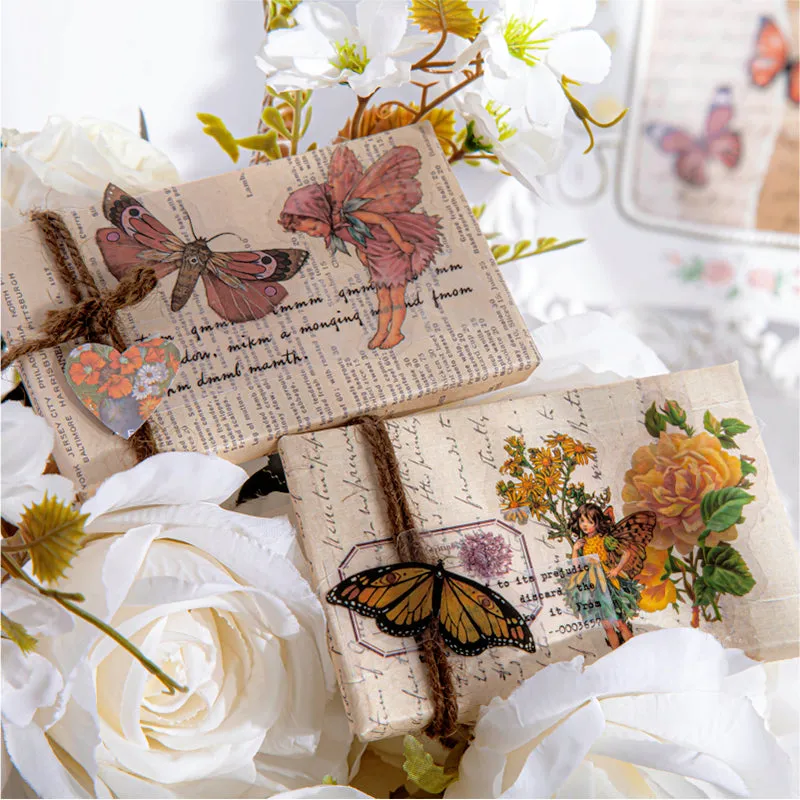 Cute Little Flower Fairy Boxed Clear Transparent Sticker