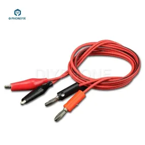 DC Power Supply Cable Alligator Clips to Banana Plug Cable