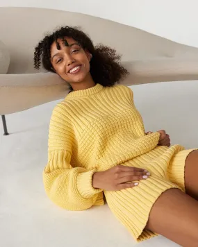 Delčia: Lemon Cotton Sweater