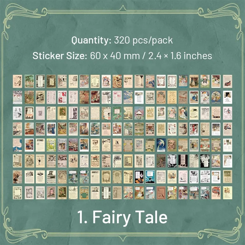 Dual-material Sticker and Scrapbook Paper - Fairy Tale, Moon, Magazine