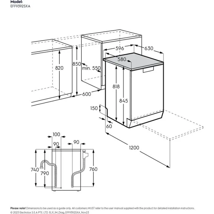 Electrolux EFF9392SXA Dishwasher