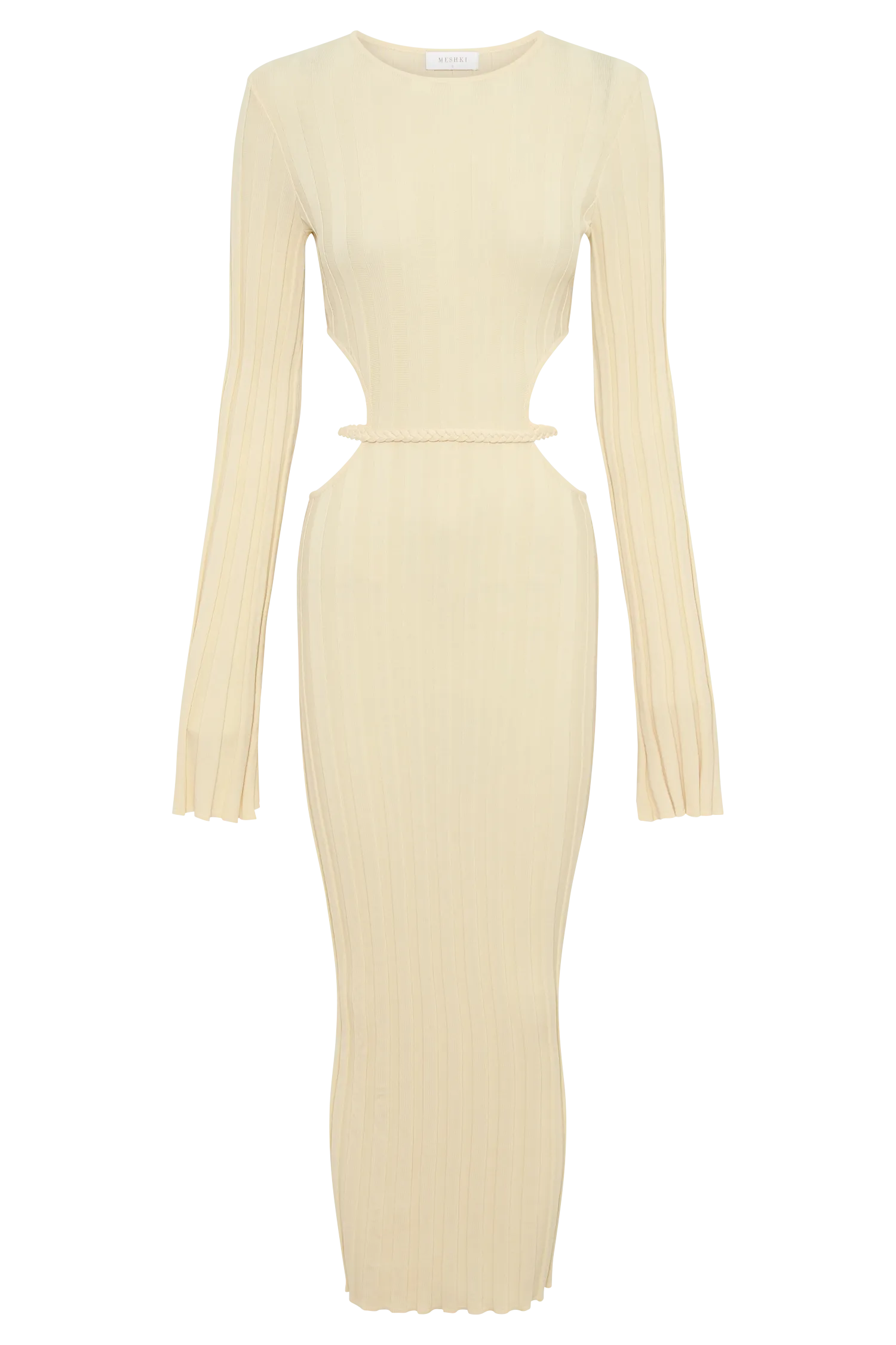 Elodie Knit Midi Dress - Cream