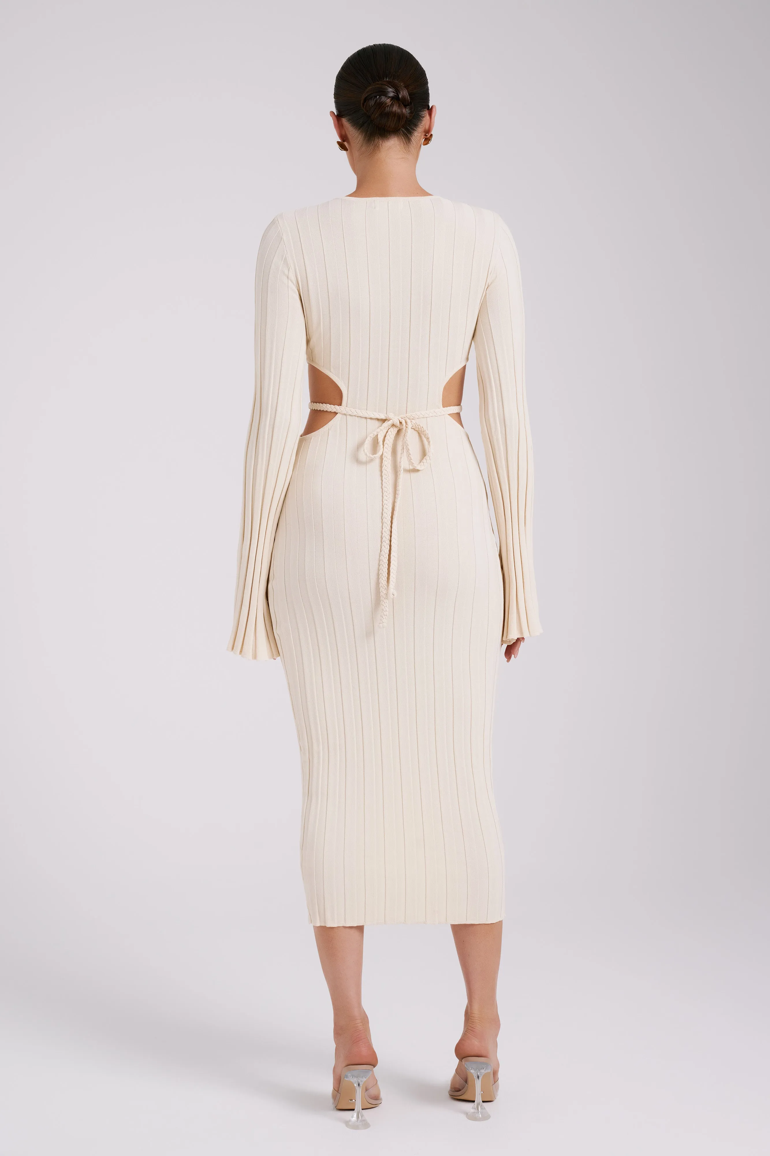 Elodie Knit Midi Dress - Cream