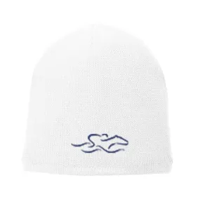 EMBRACE THE RACE®  Fleece Lined Beanie Hat - White