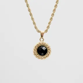 Esme Onyx Round Necklace