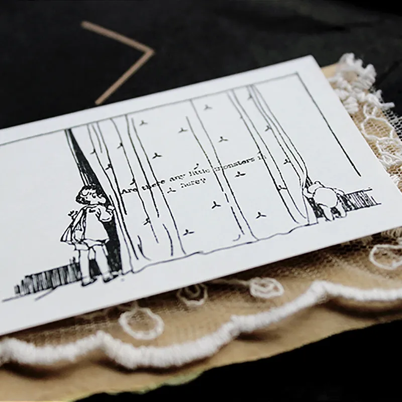 Fairy Tale Bear Rubber Stamp