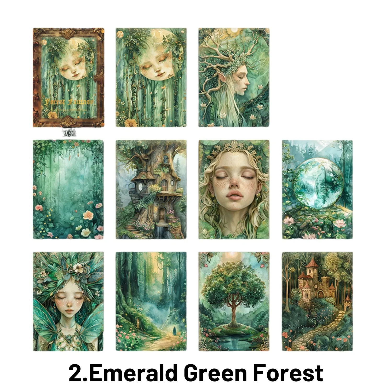 Forest Fantasy Series Fantasy Forest Theme Decorative Material Paper