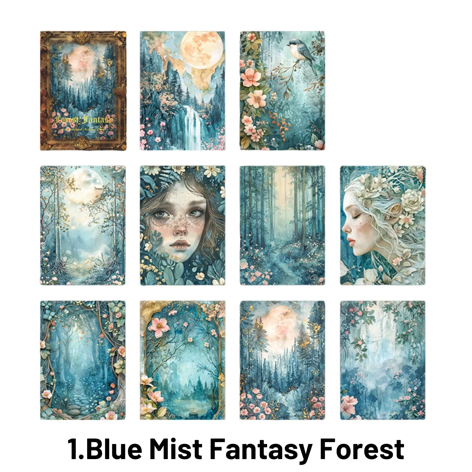 Forest Fantasy Series Fantasy Forest Theme Decorative Material Paper